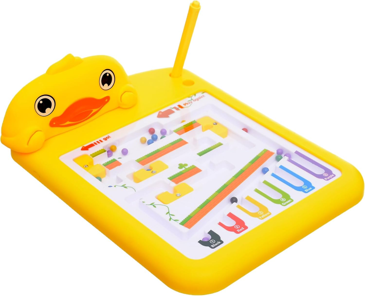 لعبة متاهة مغناطيسية لفرز الألوان والعد للأطفال لتنمية الذكاء والتركيز