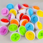 بيضة مطابقة الأشكال للأطفال، لعبة تعليمية لتعلم الألوان والأشكال – Smart Egg