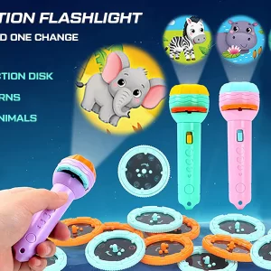 alt="بروجيكتور وفلاش لايت للأطفال – 24 شكل متنوع"