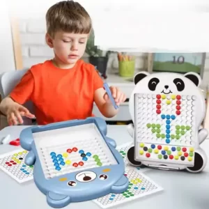 سبورة رسم مغناطيس باندا للأطفال – مع كروت تعليمية وألعاب إبداعية