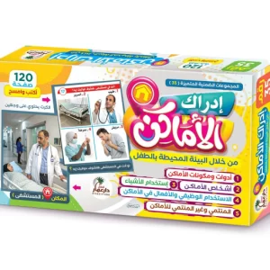 مجموعة بطاقات تعليمية لتنمية الإدراك المكاني للأطفال وتعليم الأماكن من حول الطفل