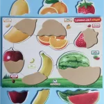 لوحة بازل قطعتين فواكه