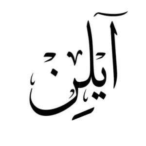 استيكر فينيل اسم " أيلين" بالخط العربي الفاخر